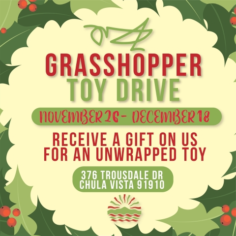 original Grasshopper San Diego Toy Drive (Graphic: Business Wire)