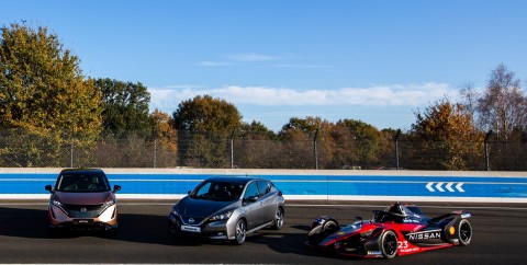 Nissan is the presenting sponsor at the first ever Autopia 2099, “a gathering of electric car appreciators." The all-new Nissan Ariya electric crossover, 2022 Nissan LEAF and Nissan Formula E race car will be on display. (Photo: Business Wire)