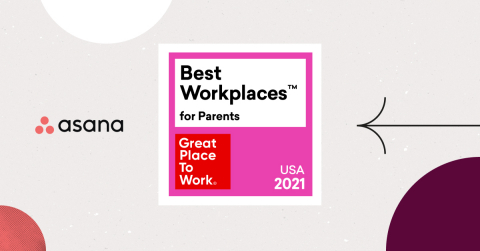 Asana was recognized for its industry-leading suite of programs designed to support parents as they face increased caregiving responsibilities following the shift to distributed work. (Graphic: Business Wire)