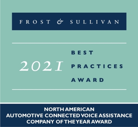 This Year's Best Practices Company of the Year in the North American Automotive Connected Voice Assistance Industry Award goes to SoundHound Inc. (Graphic: Business Wire)