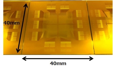 DNP developed interposer produced on a glass substrate (Graphic: Business Wire)