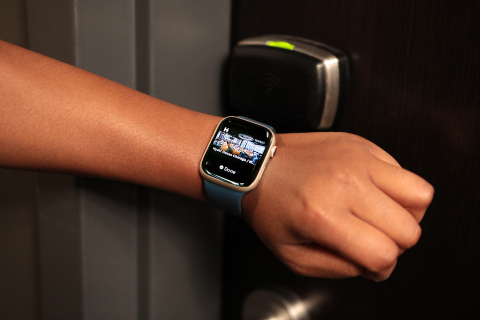 Hyatt is the first hotel brand to offer room keys in Apple Wallet on iPhone and Apple Watch, beginning at six participating U.S. hotels (Credit: Hyatt)