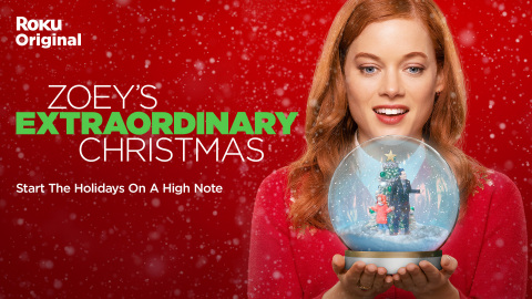 "Zoey's Extraordinary Christmas" on The Roku Channel. (Graphic: Business Wire)