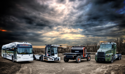 The company's vehicle-agnostic autonomy kit, AutoDrive®, has already been integrated in a variety of vehicles including North America’s first autonomous heavy-duty transit bus, Class 8 trucks, and yard trucks. (Photo: Business Wire)