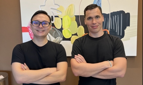 Finblox Founders Peter Hoang (left) and Dmitriy Paunin (right) (Photo: Business Wire)
