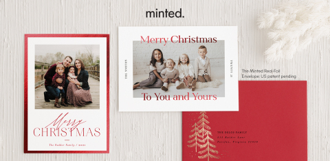 Premium design marketplace Minted shares findings from 2021 holiday card orders that indicate customers crave a return to tradition this holiday season. (Photo: Business Wire)