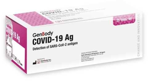 GenBody COVID-19 antigen test kits are now authorized for use for individuals without symptoms or other epidemiological reasons to suspect COVID-19 (Photo: Business Wire)