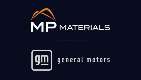 MP Materials (NYSE: MP) has entered a binding, long-term agreement with General Motors (NYSE: GM) to supply U.S.-sourced and manufactured rare earth materials, alloy and finished magnets for the electric motors in more than a dozen models using GM’s Ultium Platform, with a gradual production ramp that begins in 2023. (Graphic: Business Wire)