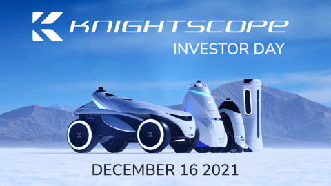 Knightscope announces Investor Day. Public safety innovator kicks off public listing to trade on NASDAQ. (Graphic: Business Wire)