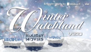 VIZIO is giving the gift of free entertainment for the holidays with “Winter Watchland,” a collection of over 500 hours of free holiday-themed featured movies, TV shows, recipes, and music on its free streaming service, WatchFree+. (Photo: Business Wire)