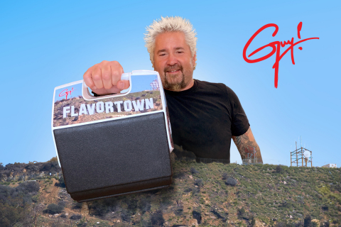 Today, Igloo announced Guy Fieri — chef, restaurateur, New York Times Best Selling author and Emmy® Award-winning TV host — as an official Igloo brand ambassador. To celebrate the partnership, Igloo is releasing the Guy Fieri Flavortown Playmate. This special-edition Playmate can be purchased now on igloocoolers.com/guyfieri. (Photo: Business Wire)