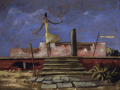 original Hughie Lee-Smith, Untitled, 1951, oil on masonite, Kinsey African American Art & History Collection. (Photo: Business Wire)