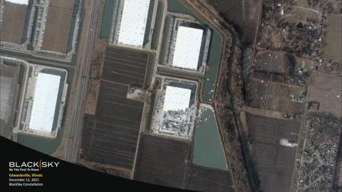 original BlackSky’s thoughts are with the families and communities devastated by the tornados that impacted the Midwest and Southeastern United States Friday and Saturday. (Image: BlackSky)