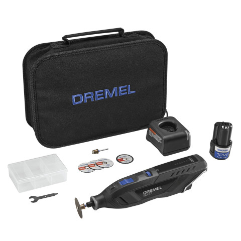 The Dremel® 8260 cordless rotary tool kit offers premium tool features and select premium EZ Lock™ accessories. (Photo: Business Wire)