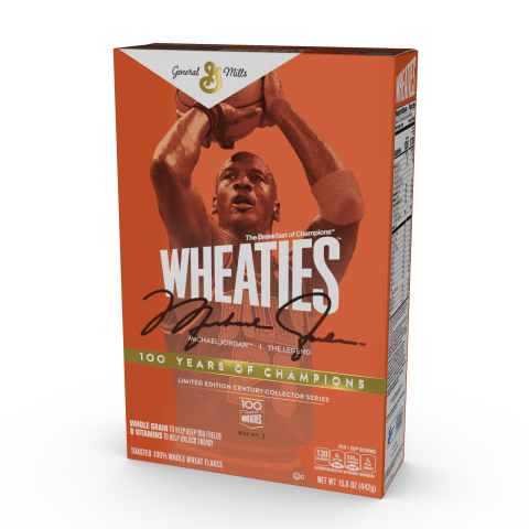 Limited-edition Michael Jordan Gold Foil Wheaties Box, available only at shop.wheaties.com starting at noon EST on Tuesday, December 14, while supplies last. (Photo: Business Wire)