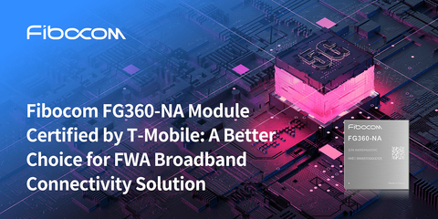 Fibocom FG360-NA Module Certified by T-Mobile: A Better Choice for FWA Broadband Connectivity Solution (Graphic: Fibocom)