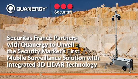 Quanergy Partners with Securitas France to Unveil the Security Market's First Mobile Surveillance Solution with Integrated 3D LiDAR Technology. (Photo: Business Wire)