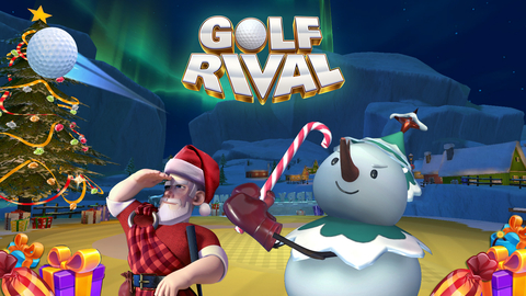 Zynga Invites Players to Golf at the North Pole This Holiday Season in StarLark’s Golf Rival (Graphic: Business Wire)