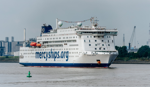 Harry and Linda Fath's generous donation was designated to assist in the construction and delivery of the Global Mercy, currently in Antwerp, Belgium for outfitting for service as the world's largest non-governmental hospital ship. (Photo: Business Wire)