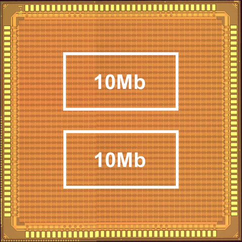 Die photo of MRAM test chip (Photo: Business Wire)