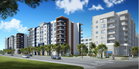 Located at the forefront of the prime 40-acre NORA mixed-use redevelopment corridor in West Palm Beach, Tortoise Properties -- a privately held real estate group based in Palm Beach County-- plans a new Class A+ mixed-use development, including 264 luxury apartments and lifestyle retail. (Photo: Tortoise Properties, LLC)