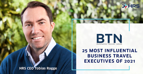 original Business Travel News recognized HRS CEO Tobias Ragge for the company's year-long focus on sustainability in corporate lodging, including the introduction of its groundbreaking Green Stay Initiative in March. By late November, corporate buyers from 70 countries were part of HRS’ corporate lodging forums and sustainability labs, and hotels from 72 countries were participating and being scored. Marriott chose to join the Green Stay Initiative “because the HRS effort is rooted in metrics,” according to Marriott VP of sustainability Denise Naguib. Accor Hotels also announced their global participation in October. According to Mr. Ragge: “I believe that sustainability issues will have the biggest impact on managed travel since the dawn of the Internet. I credit our clients as well as my HRS colleagues for collaborating on the development of a transparent solution that meets the needs of corporate hotel procurement leaders and hotel suppliers.” (Photo: Business Wire)