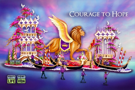 original Donate Life Rose Parade rendering (Photo: Business Wire)