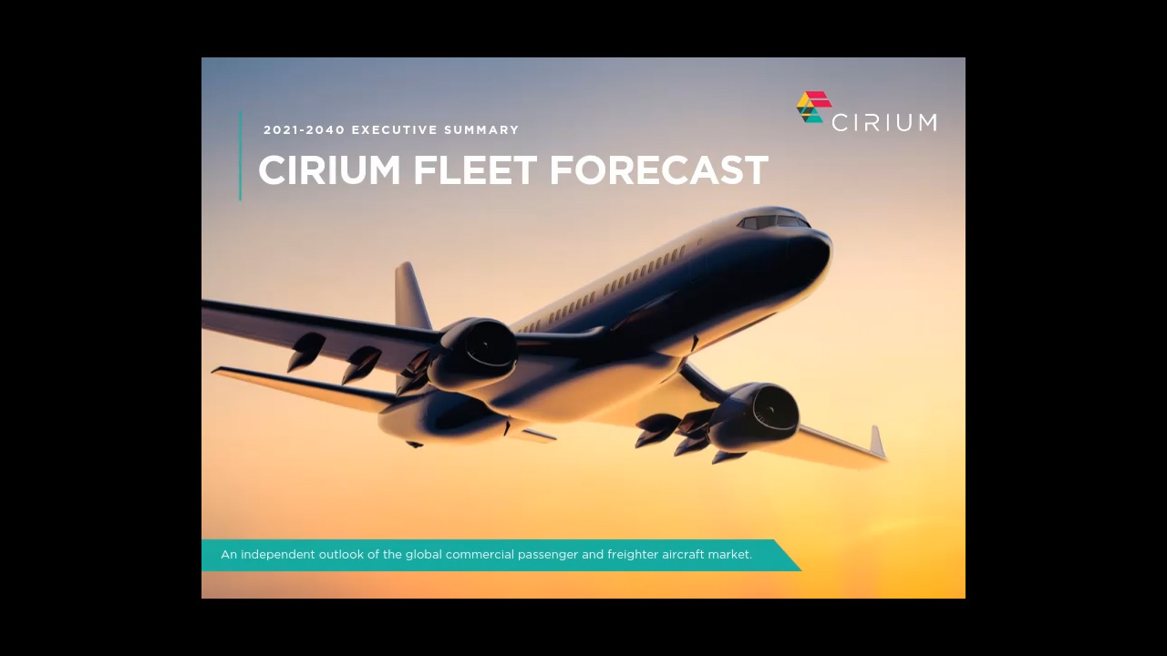 An estimated 45,000 aircraft worth US$2.9 trillion to be delivered by 2040. Revealed in Cirium's new Fleet Forecast.