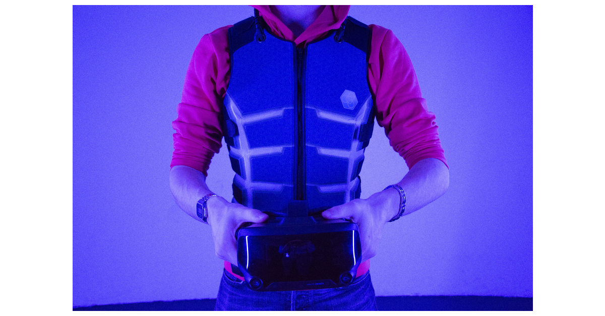 Hardlight VR Haptic Vest Gets Significant Price Cut Torso  Arm Tracking  Demonstrated