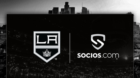As an official partner of the LA Kings, Socios.com will have the unique opportunity to engage fans each week during the season as a presenting sponsor of the LA Kings “Top 5 Plays of the Week” digital content feature, which will appear on the team’s official website and social channels. (Graphic: Business Wire)