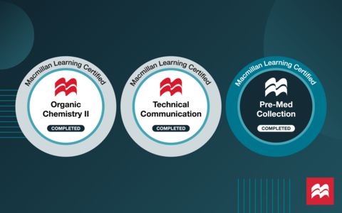 A sample of Macmillan Learning's new digital badges. (Graphic: Business Wire)
