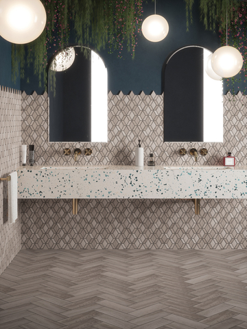 thumbnail “Offering a palette cleanser of product offerings featured in the Essentials collection brings a renewed sense of possibilities to the canvas that is the home or business. With carefully crafted field and mosaic tiles, designers can widen their range to meet client’s needs no matter their design style. This is truly an exciting opportunity that we look forward to serving with this collection.” – Mike Manke, Vice President of Sales (Photo: Business Wire)