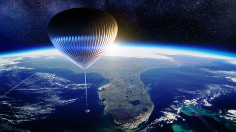 Space Perspective's radically gentle journey via Spaceship Neptune's pressurized capsule propelled by a high-performance SpaceBalloon. The ultra-comfortable, accessible and gentle six-hour journey redefines space travel. (Photo: Business Wire)