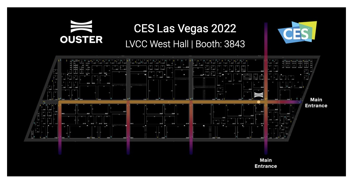 Ouster Booth Ouster to Showcase DF and OS Series Digital Lidar at CES Las Vegas 2022 ...