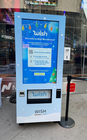 Wish Winter Wonderland Vending Machine in Times Square, New York (Photo: Business Wire)