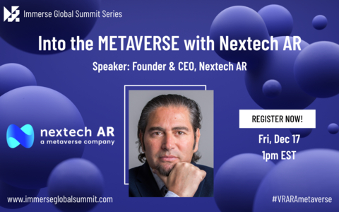 Join Evan Gappelberg, Nextech AR CEO for his Metaverse presentation on December 17, 2021. (Graphic: Business Wire)