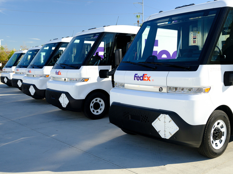 FedEx Receives First All-Electric, Zero-Tailpipe Emissions Delivery Vehicles from BrightDrop (Photo: Business Wire)