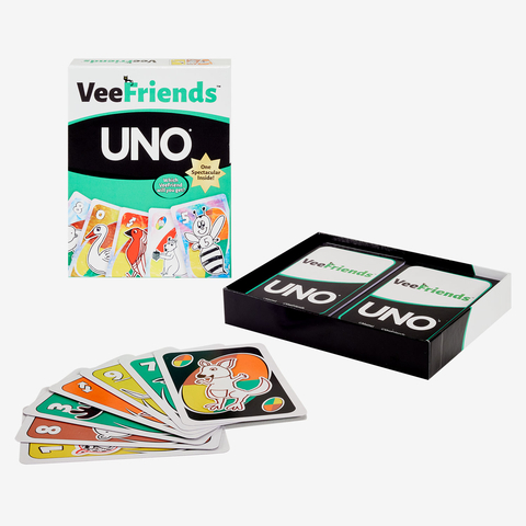 Mattel Creations drops UNO deck featuring Gary Veynerchuk's VeeFriends NFT signature characters. (Photo: Business Wire)