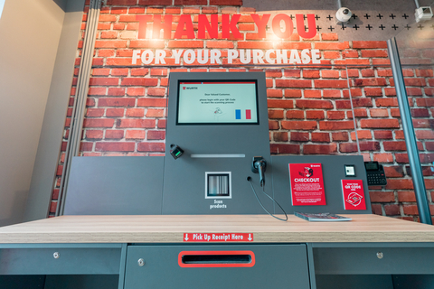 A 24/7 self-checkout store concept developed by Wanzl together with Würth, which gives customers the flexibility to shop around the clock via a Würth eShop account. (Photo: Wanzl)