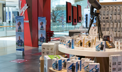 Hytera TF series two-way radios in Virgin Megastore (Photo: Business Wire)