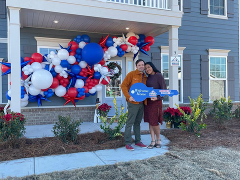 U.S. Army Sergeant First Class Carl Roush receives a new mortgage-free Pulte home provided by PulteGroup’s Built to Honor® program. (Photo: Business Wire)