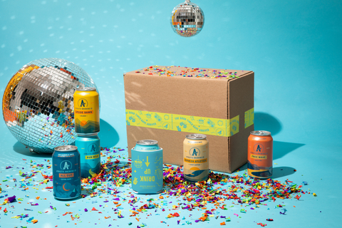 The Dry January Party Pack includes a 6-pack of five Athletic Brewing best-selling brews. (Photo: Business Wire)