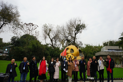 Poets participating in the 5th Chengdu International Poetry Week at Chengdu Research Base of Giant Panda Breeding (Photo: Business Wire)