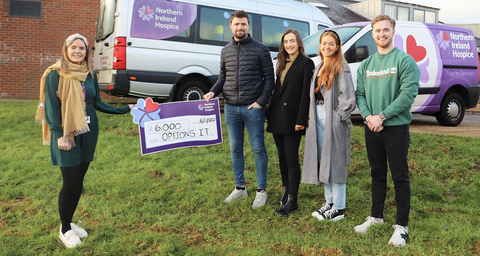 original Options Technology, the leading provider of managed services to the global Capital Markets, presented a cheque for £6,000 to Northern Ireland Children’s Hospice to help fund Horizon House and the Community Nursing teams over Christmas Eve and Christmas Day. The Hospice provides specialist end-of-life care, home care, supported short breaks, and support to children with life-limiting and life-threatening illnesses at their Horizon House facility and through their Community Nursing team. It costs over £1,000 to provide 24 hours of care for one child at Horizon House. (Photo: Business Wire)