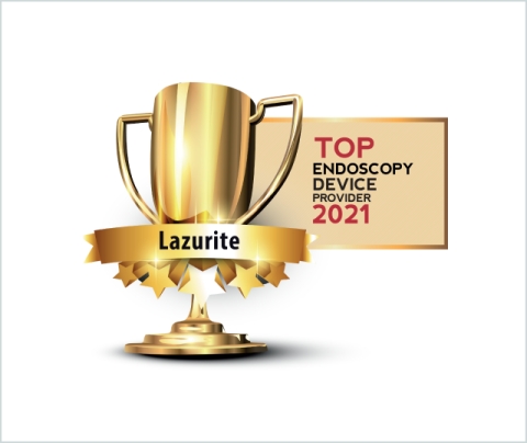MedTech Outlook named Lazurite a 2021 Top 10 Endoscopy Device Provider. (Graphic: Business Wire)