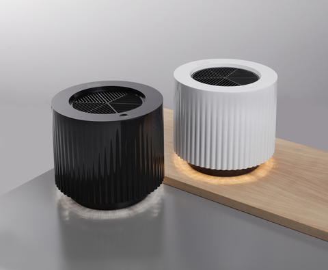 Sumikaze plasma air purifiers in black and white. (Photo: Business Wire)