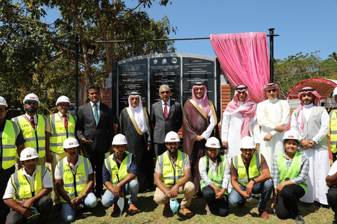 original Mr. Sultan Abdulrahman Al-Marshad, CEO of SFD, and accompanying delegation during the inauguration ceremony (Photo: AETOSWire)