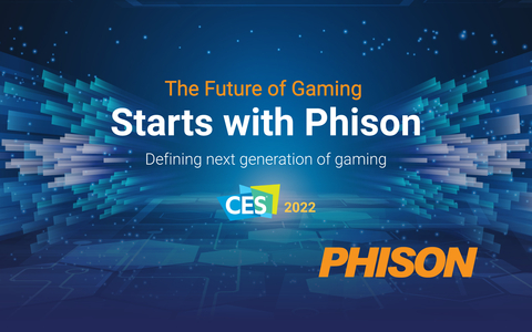 Phison is holding virtual meetings during CES2022 to showcase gaming solutions. (Image courtesy of Phison)