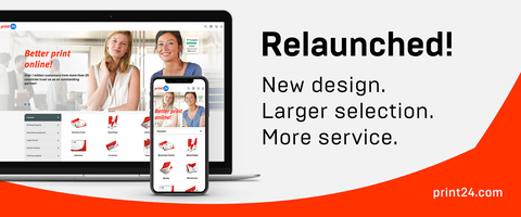 original print24 relaunched – new design with additional features and even more service! (Graphic: Business Wire)