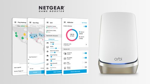 NETGEAR expands service portfolio with NETGEAR Game Booster, a featured-packed service designed to enhance the gaming experience for Orbi customers. (Graphic: Business Wire)